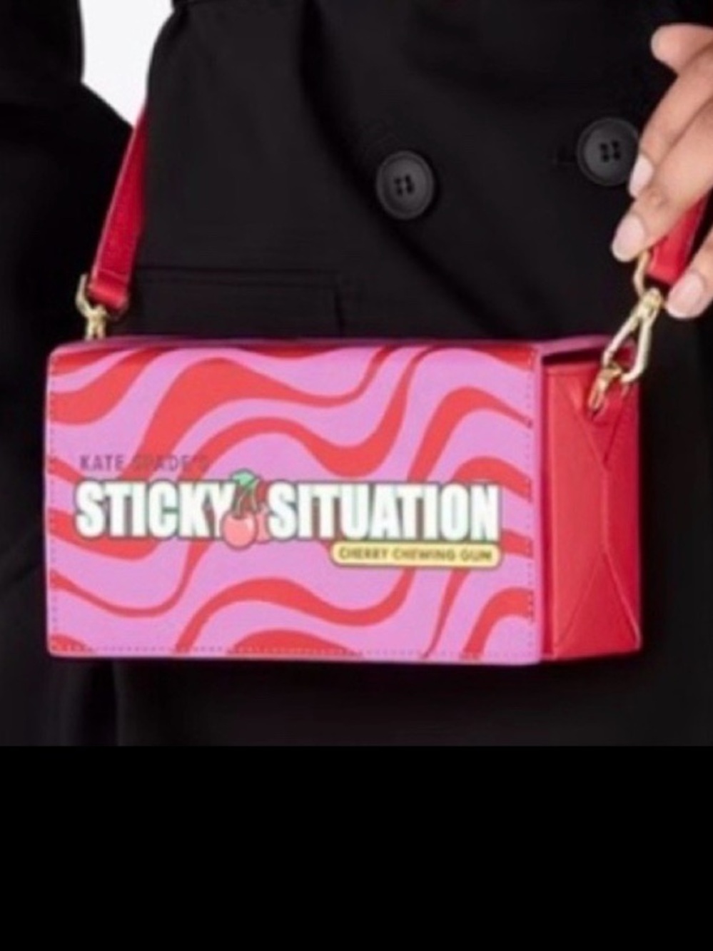 Kate Spade Sticky Situation Bubble Gum 3D Crosssbody Bag